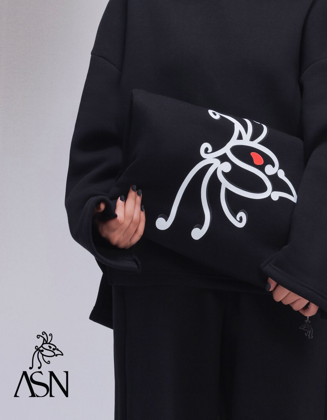 ASN Black Signature Clutch