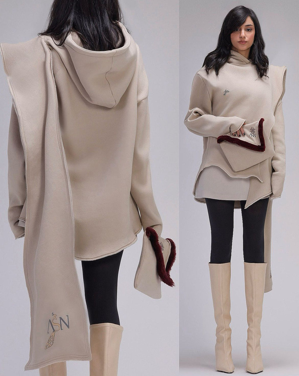 ASN Beige Hoodie