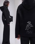 Black Peacock Logo Hoodie