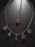 ASN Artistic Resin Charm Necklace – Silver