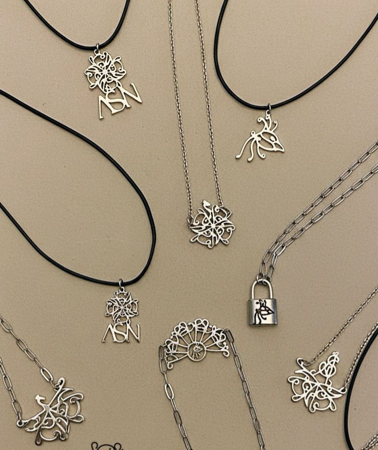 ASN Filigree & Charm Pendant Necklaces – Silver