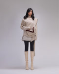 Peacock Beige Hoodie