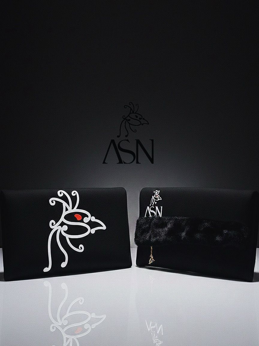 ASN Black Signature Clutch