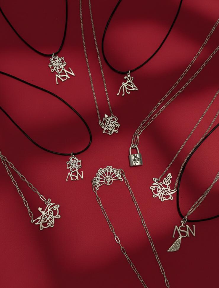 ASN Filigree & Charm Pendant Necklaces – Silver