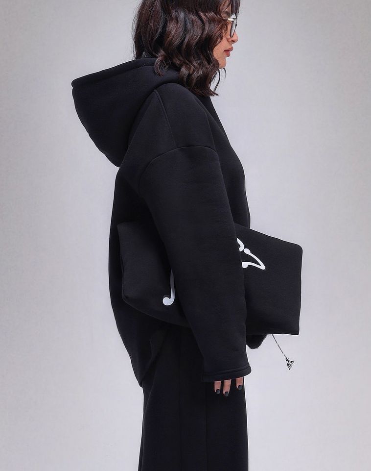 Black Peacock Logo Hoodie